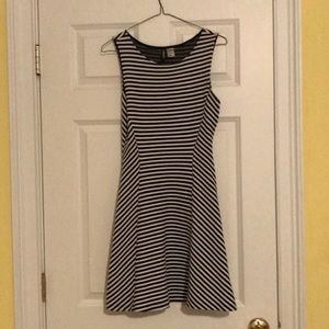 White and blue dress